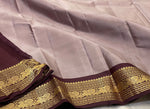 Load image into Gallery viewer, Pastel Cocoa &amp; Dark Chocolate Elegance Kanchipuram Handloom Silk Saree SS24460
