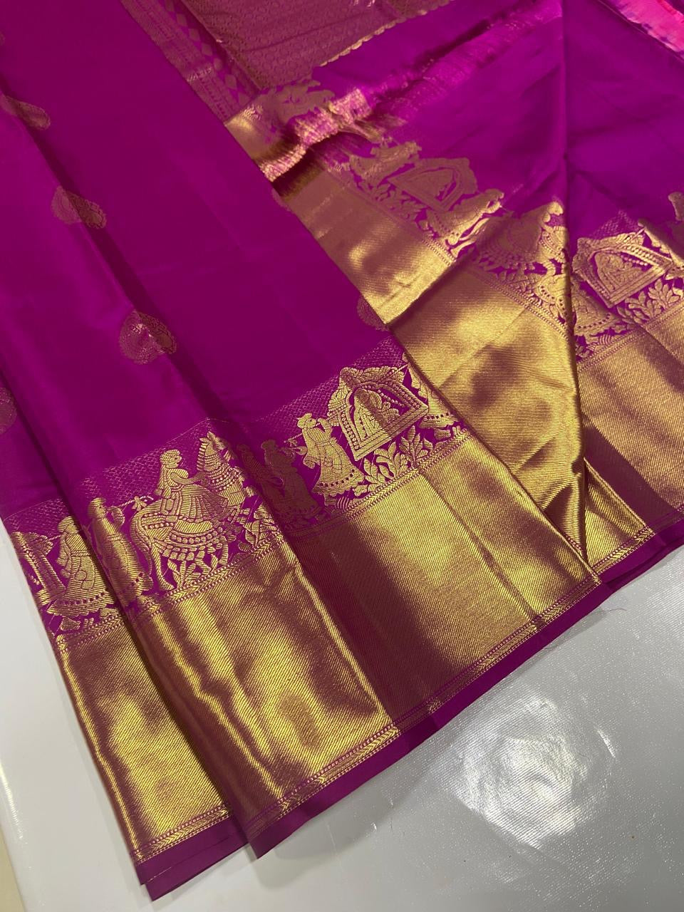 Classic Vadamalli Elegance Kanchipuram Handloom Silk Saree SS23778