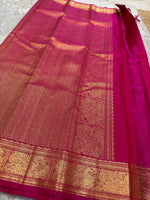 Load image into Gallery viewer, Classic Fuchsia Pink Bridal Elegance Kanchipuram Handloom Silk Saree SS27191

