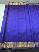 Load image into Gallery viewer, Classic Royal Blue 1gm Zari Bridal Elegance Kanchipuram Handloom Silk Saree SS26047
