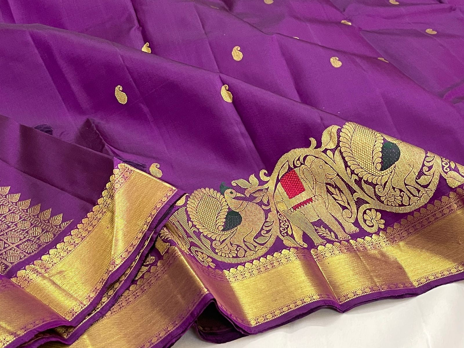 Classic Vadamalli 1gm Zari Elegance Kanchipuram Handloom Silk Saree SS24710