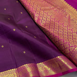 Load image into Gallery viewer, Berry Wine Plum Elegance Kanchipuram Handloom Silk Saree SS20628
