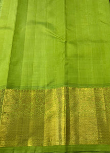 Classic Deep Violet & Light Green 2gm Zari Elegance Kanchipuram Handloom Silk Saree SS25394