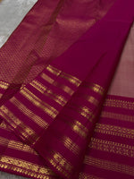 Load image into Gallery viewer, Classic Creamy Pink &amp; Ruby Pink 2gm Zari Bridal Elegance Kanchipuram Handloom Silk Saree SS24766
