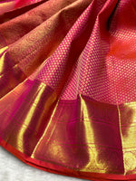 Load image into Gallery viewer, Classic Hot Pink 2gm Zari Bridal Elegance Kanchipuram Handloom Silk Saree SS25371
