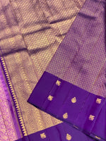 Load image into Gallery viewer, Classic Lilac Pink &amp; Purple 2gm Zari Elegance Kanchipuram Handloom Silk Saree SS25366
