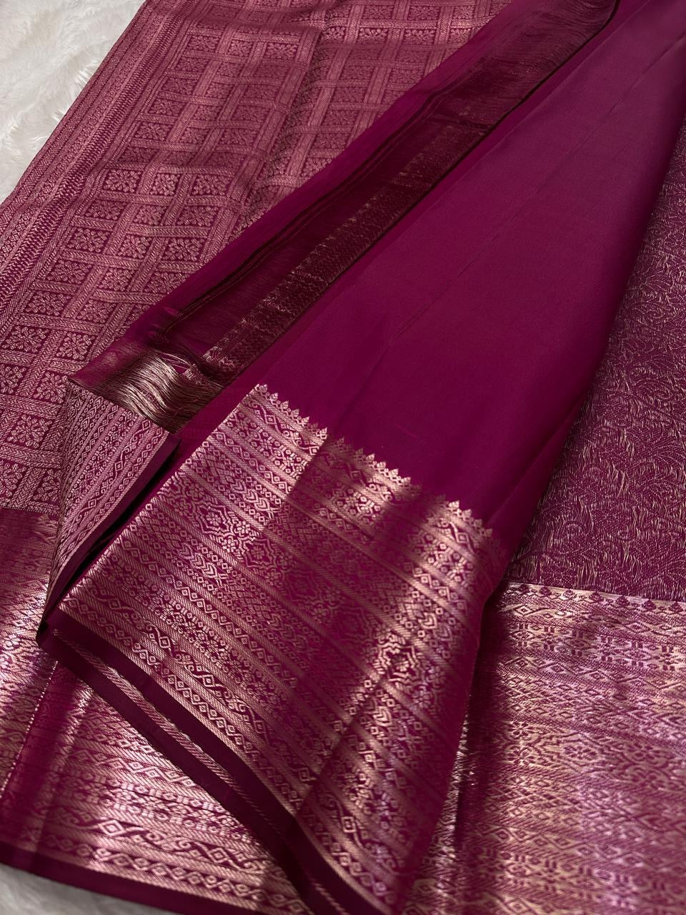 Classic Onion Pink Bridal Elegance Kanchipuram Handloom Silk Saree SS25906