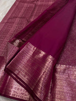 Load image into Gallery viewer, Classic Onion Pink Bridal Elegance Kanchipuram Handloom Silk Saree SS25906
