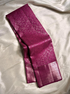 Classic Onion Pink Bridal Elegance Kanchipuram Handloom Silk Saree SS25906
