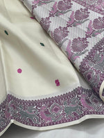 Load image into Gallery viewer, Classic Butter Cream Kanchipuram Handloom Silk Saree SS25894
