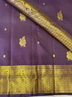 Load image into Gallery viewer, Classic Chocolate Brown Elegance Kanchipuram Handloom Silk Saree SS27164
