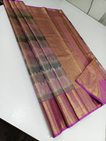 Load image into Gallery viewer, Classic Pastel Pink Antique 2gm Zari Bridal Elegance Kanchipuram Handloom Silk Saree SS24625
