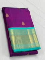Load image into Gallery viewer, Classic Vadamalli &amp; Sea Green 2gm Zari Kanchipuram Handloom Silk Saree SS26019

