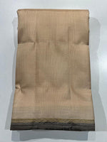 Load image into Gallery viewer, Classic Beige &amp; Violet 4gm Zari Elegance Kanchipuram Handloom Silk Saree SS27600
