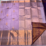 Load image into Gallery viewer, Classic Mauve 2gm Zari Bridal Elegance Kanchipuram Handloom Silk Saree SS24758
