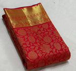 Load image into Gallery viewer, Classic Scarlet Red 2gm Zari Brocade Bridal Elegance Kanchipuram Handloom Silk Saree SS25735
