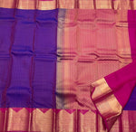 Load image into Gallery viewer, Classic Violet &amp; Deep Pink Elegance Kanchipuram Handloom Silk Saree SS24715
