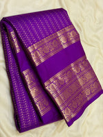 Load image into Gallery viewer, Classic Vadamalli 2gm Zari Vaira Oosi Checks Elegance Kanchipuram Handloom Silk Saree SS27603
