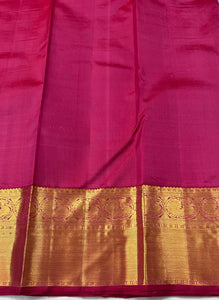 Classic Light Lavender & Dark Pink 2gm Zari Elegance Kanchipuram Handloom Silk Saree SS25244