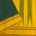 Load image into Gallery viewer, Classic Bottle Green &amp; Mustard Yellow Thread Korvai Kanchipuram Handloom Silk Saree SS25954
