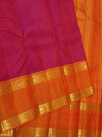 Load image into Gallery viewer, Classic Deep Pink &amp; Orange 2gm Zari Elegance Kanchipuram Handloom Silk Saree SS28564
