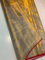 Load image into Gallery viewer, Classic Mauve Tint Bridal Elegance Tissue Kanchipuram Handloom Silk Saree SS27990
