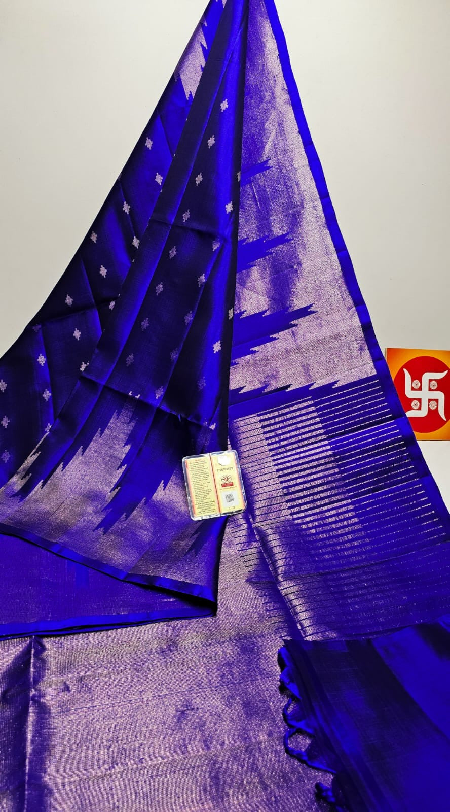 Classic Royal Blue Elegance Handloom Soft Silk Saree SS26234