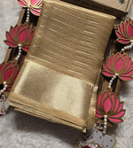 Load image into Gallery viewer, Classic Beige Elegance Tissue Silk Saree SS25260
