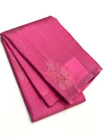 Load image into Gallery viewer, Classic Pink &amp; Plum 1gm Zari Elegance Kanchipuram Handloom Silk Saree SS23548
