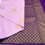 Load image into Gallery viewer, Classic Lilac &amp; Purple 1gm Zari Elegance Kanchipuram Handloom Silk Saree SS24769
