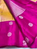 Load image into Gallery viewer, Classic Gold &amp; Silver Dark Pink Kanchipuram Handloom Silk Saree SS26877
