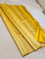 Load image into Gallery viewer, Shimmer Golden Cream 2gm Zari Bridal Elegance Kanchipuram Handloom Silk Saree SS27549
