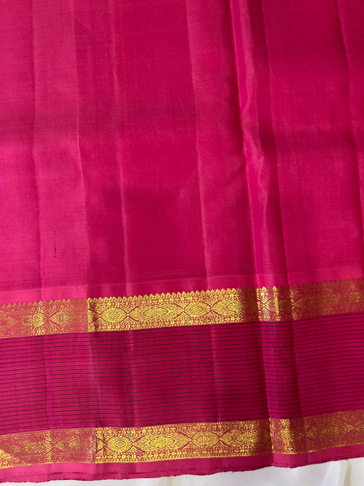 Classic Vadamalli & Berry Pink 2gm Zari Kanchipuram Handloom Silk Saree SS25951