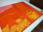 Load image into Gallery viewer, Classic Light Rose &amp; Scarlet Red Rising Border Kanchipuram Handloom Silk Saree SS25728

