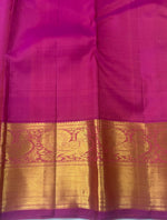 Load image into Gallery viewer, Classic Coral Orange &amp; Pink 2gm Zari Elegance Kanchipuram Handloom Silk Saree SS27354

