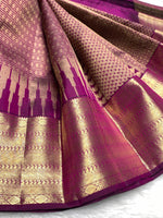 Load image into Gallery viewer, Classic Wine Red 2gm Zari Bridal Elegance Kanchipuram Handloom Silk Saree SS27178
