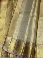 Load image into Gallery viewer, Classic Shimmer Gold 2gm Zari Brocade Tissue Bridal Elegance Kanchipuram Handloom Silk Saree SS26659
