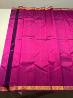 Load image into Gallery viewer, Classic Purple 1gm Zari Elegance Kanchipuram Silk Saree SS23837
