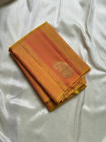 Load image into Gallery viewer, Classic Golden Yellow 2gm Zari Elegance Kanchipuram Handloom Silk Saree SS25494
