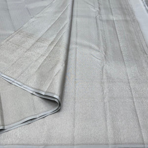 Classic Pastel Grey Neem Zari Elegance Kanchipuram Handloom Silk Saree SS24222