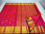 Load image into Gallery viewer, Classic Hot Pink Elegance Kanchipuram Handloom Silk Saree SS24831
