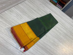 Load image into Gallery viewer, Classic Bottle Green &amp; Orange Kanchipuram Handloom Silk Saree SS26577
