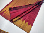 Load image into Gallery viewer, Classic Berry Red Temple Kanchipuram Handloom Silk Saree SS25947
