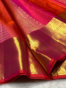 Classic Hot Pink 2gm Zari Bridal Elegance Kanchipuram Handloom Silk Saree SS25371