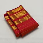 Load image into Gallery viewer, Classic Dark Orange Elegance Kanchipuram Handloom Silk Saree SS28577
