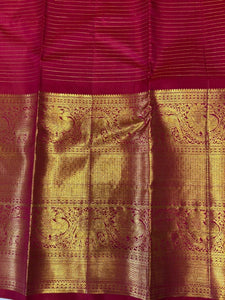 Classic Maroon Pink Elegance Kanchipuram Silk Saree SS23915