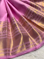 Load image into Gallery viewer, Classic Lilac 2gm Zari Bridal Elegance Kanchipuram Handloom Silk Saree SS28257
