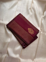 Load image into Gallery viewer, Classic Garnet Red 2gm Zari Elegance Kanchipuram Handloom Silk Saree SS25493
