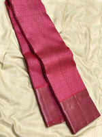 Load image into Gallery viewer, Classic Pink 2gm Antique Zari Bridal Elegance Kanchipuram Handloom Silk Saree SS25321
