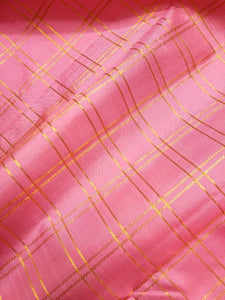 Classic Baby Pink & Royal Blue Elegance Kanchipuram Handloom Silk Saree SS25495
